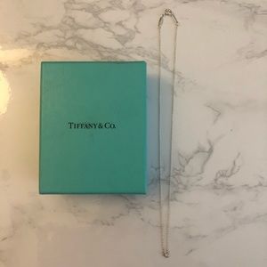 Tiffany & Co Elsa Peretti diamond silver necklace